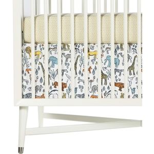 NEW DwellStudio Safari Zoo Animals Crib Skirt